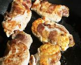 ダブル肉♫鶏ミンチを豚肉で巻き巻き焼き♫作り方7写真