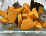 レンジでチンだけ♬かぼちゃの煮物☆♪作り方1写真
