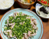 もやしと細ねぎのヘルシー豚ぽん＋お汁付き作り方24写真