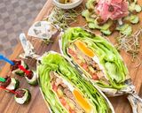 ヘルシー♪レタスバーガー風サラダサンド作り方12写真