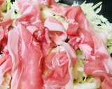 やまいもすりおろしを加えた●とんぺい焼作り方1写真