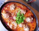 チーズ入り肉団子と豆のトマト煮作り方4写真