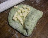 緑のきれいなホウレン草パン♪作り方8写真