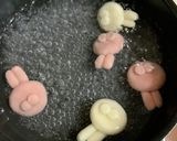 白玉だんご　うさぎとくま作り方6写真