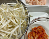 もやしは便利！もやし，キムチ、ひき肉炒め作り方1写真