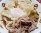 ひもかわうどん de 肉うどん作り方10写真