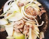 茄子と豚肉の甘辛丼作り方3写真