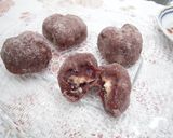 バレンタインに☆チョコラムレーズン大福作り方5写真