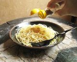ペペロンチーノ X 牡蠣粉作り方8写真