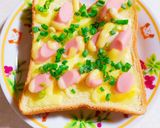 魚肉ソーセージとマヨネーズのトースト作り方7写真
