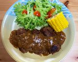 ワイルドハンバーグステーキ作り方20写真