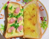 魚肉ソーセージとマヨネーズのトースト作り方11写真