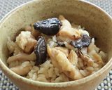 霜降りひらたけと鶏むね肉の炊き込みごはん作り方7写真
