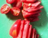 トマトとチーズのレンチン 簡単作り方1写真