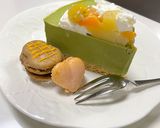 スパイファミリー風抹茶のレアチーズケーキ作り方14写真