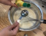 スパイファミリー風抹茶のレアチーズケーキ作り方8写真