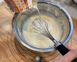 スパイファミリー風抹茶のレアチーズケーキ作り方7写真