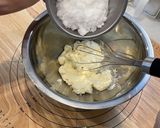 スパイファミリー風抹茶のレアチーズケーキ作り方5写真