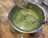 スパイファミリー風抹茶のレアチーズケーキ作り方10写真
