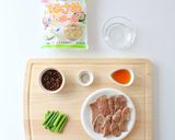 残った焼き肉で！豪快肉はるさめ作り方1写真