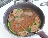残った焼き肉で！豪快肉はるさめ作り方5写真
