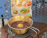 キャンプに！あったかお手軽ぜんざい作り方1写真