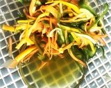 万願寺唐辛子と野菜のそーめんサラダ作り方2写真