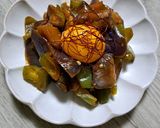 茄子とピーマンの甘酢ユッケ風作り方4写真