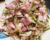ささみきゅうりのサラダ♪しそにんにく和え作り方7写真