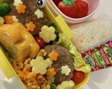 キャラ弁苦手でも可愛くしたい!簡単弁当♬作り方1写真