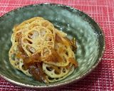 マンゴーチャツネと蓮根のきんぴら作り方3写真
