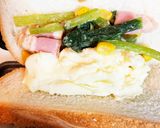 今朝の4w1hサンド「小松菜ベーコン」作り方3写真