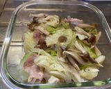 キャベツ・豚バラ・キノコ蒸し煮作り方6写真