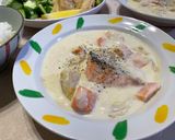 鮭のクリームシチュー(ルー無し)作り方8写真