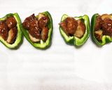 肉団子リメイク★ピーマンの肉詰チーズ焼き作り方4写真