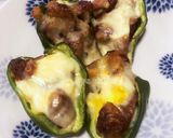 肉団子リメイク★ピーマンの肉詰チーズ焼き作り方10写真