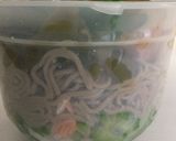 我が家のサラダ蕎麦弁当作り方3写真
