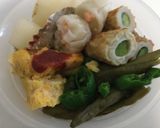 我が家のサラダ蕎麦弁当作り方5写真