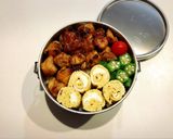 のっけ弁当2022.09.07焼鳥丼作り方1写真