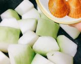 簡単♡トロトロ♡冬瓜とホタテ缶詰の煮物作り方4写真