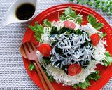水菜とじゃこのサラダ★ポン酢ドレッシング作り方6写真