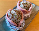 すじ青のりとえのきのスパムおにぎり作り方7写真