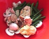 マッシュルームと鮭缶のマヨサラダ作り方3写真