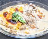 鶏もも肉とキノコのクリーム煮作り方10写真