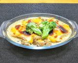 鶏もも肉とキノコのクリーム煮作り方9写真