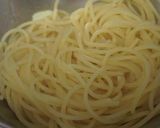 ハンバーグのリメイクでボロネーゼパスタ作り方7写真