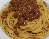 ハンバーグのリメイクでボロネーゼパスタ作り方9写真