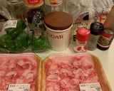 簡単　ピーマンの豚シソ巻き　チーズ入り作り方1写真