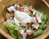 ☆ 我が家のサラダ レタスベーコン卵　作り方5写真