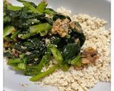 ほうれん草&いわしの味噌💗煮の白和え💗作り方6写真